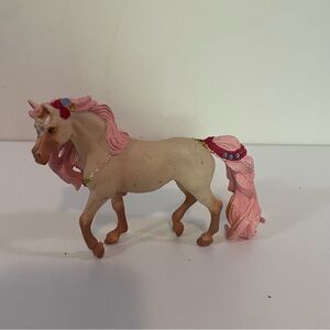 Schleich Decorated Unicorn Mare Pink 5.9" Horse Figurine